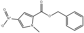 1H-Pyrrole-2-carboxylic acid, 1-methyl-4-nitro-, phenylmethyl ester Structure