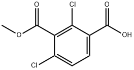 1,3-Benzenedicarboxylic acid, 2,4-dichloro-, 3-methyl ester Structure