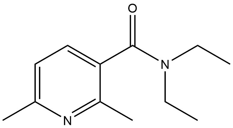 N,N-Diethyl-2,6-dimethyl-3-pyridinecarboxamide Structure