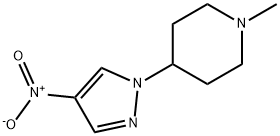 Piperidine, 1-methyl-4-(4-nitro-1H-pyrazol-1-yl)- Structure