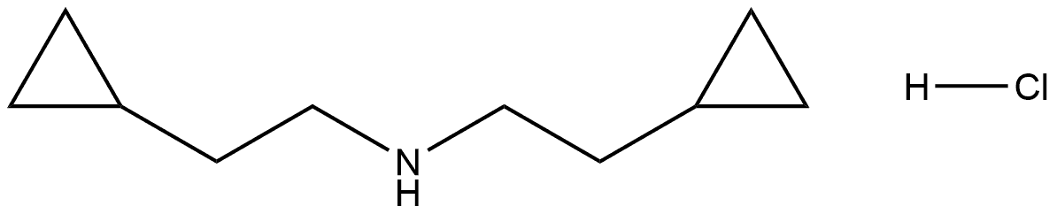 bis(2-cyclopropylethyl)amine hydrochloride Structure