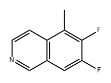 Isoquinoline, 6,7-difluoro-5-methyl- Structure