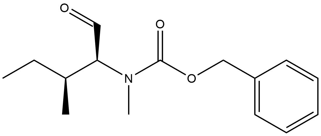 Carbamic acid, [(1S,2S)-1-formyl-2-methylbutyl]methyl-, phenylmethyl ester (9CI) 구조식 이미지