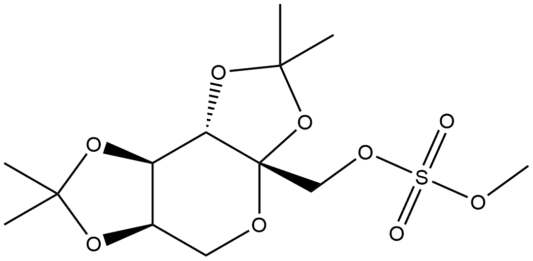 β-D-Fructopyranose, 2,3:4,5-bis-O-(1-methylethylidene)-, methyl sulfate (9CI) 구조식 이미지