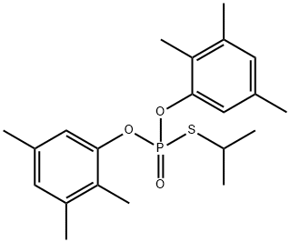 Phosphorothioic acid, S-(1-methylethyl) O,O-bis(2,3,5-trimethylphenyl) ester Structure