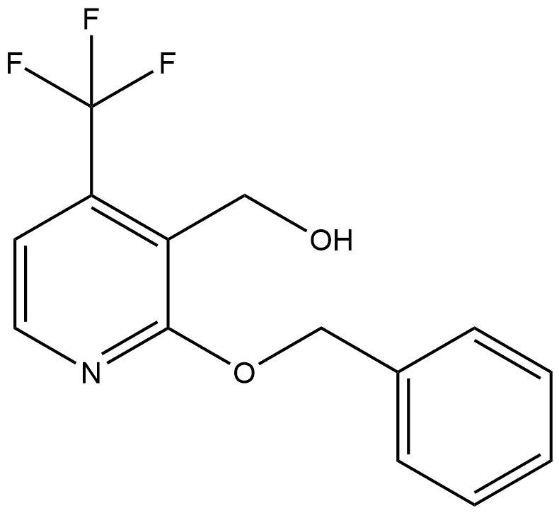 3-Pyridinemethanol, 2-(phenylmethoxy)-4-(trifluoromethyl)- Structure