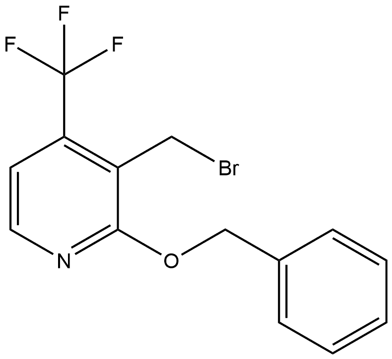 3-(Bromomethyl)-2-(phenylmethoxy)-4-(trifluoromethyl)pyridine Structure