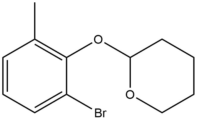 2-(2-Bromo-6-methylphenoxy)tetrahydro-2H-pyran Structure