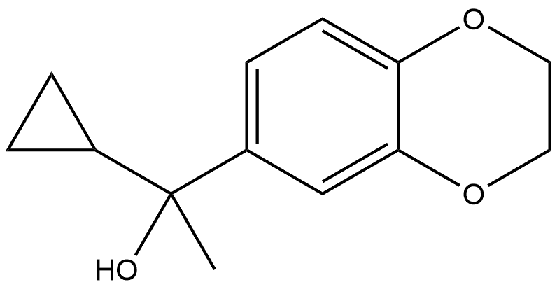 α-Cyclopropyl-2,3-dihydro-α-methyl-1,4-benzodioxin-6-methanol Structure