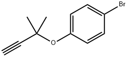 Benzene, 1-bromo-4-[(1,1-dimethyl-2-propyn-1-yl)oxy]- Structure