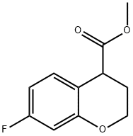 2H-1-Benzopyran-4-carboxylic acid, 7-fluoro-3,4-dihydro-, methyl ester Structure