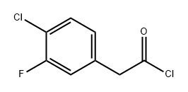 Benzeneacetyl chloride, 4-chloro-3-fluoro- Structure