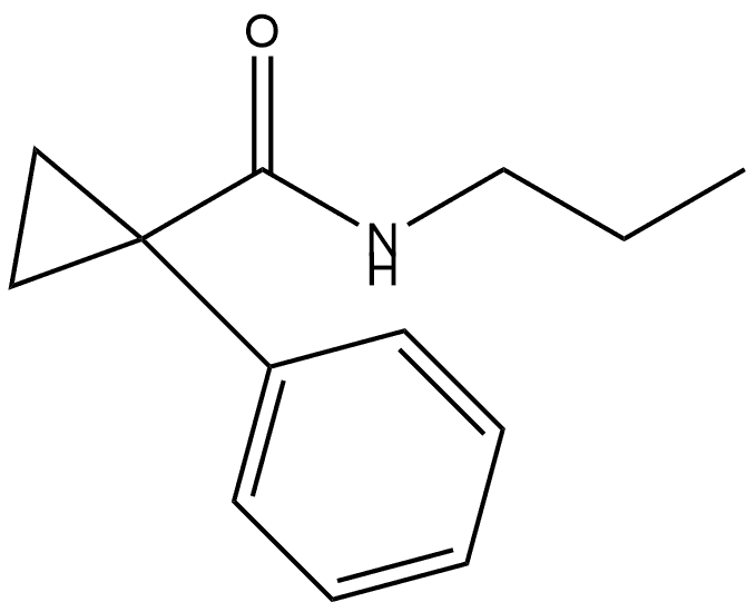 1-Phenyl-N-propylcyclopropanecarboxamide Structure