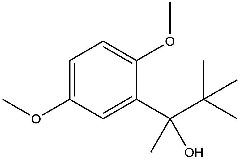 α-(1,1-Dimethylethyl)-2,5-dimethoxy-α-methylbenzenemethanol Structure