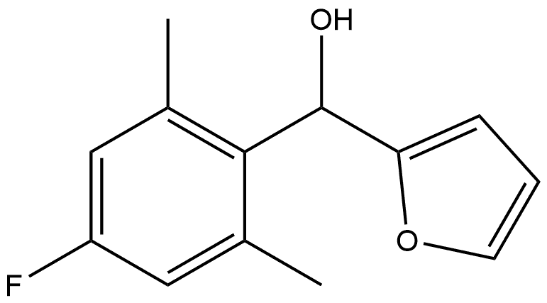 (4-fluoro-2,6-dimethylphenyl)(furan-2-yl)methanol Structure