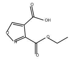 3,4-Isoxazoledicarboxylic acid, 3-ethyl ester 구조식 이미지