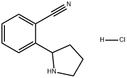 Benzonitrile, 2-(2-pyrrolidinyl)-, hydrochloride (1:1) Structure