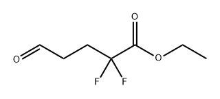 Pentanoic acid, 2,2-difluoro-5-oxo-, ethyl ester Structure