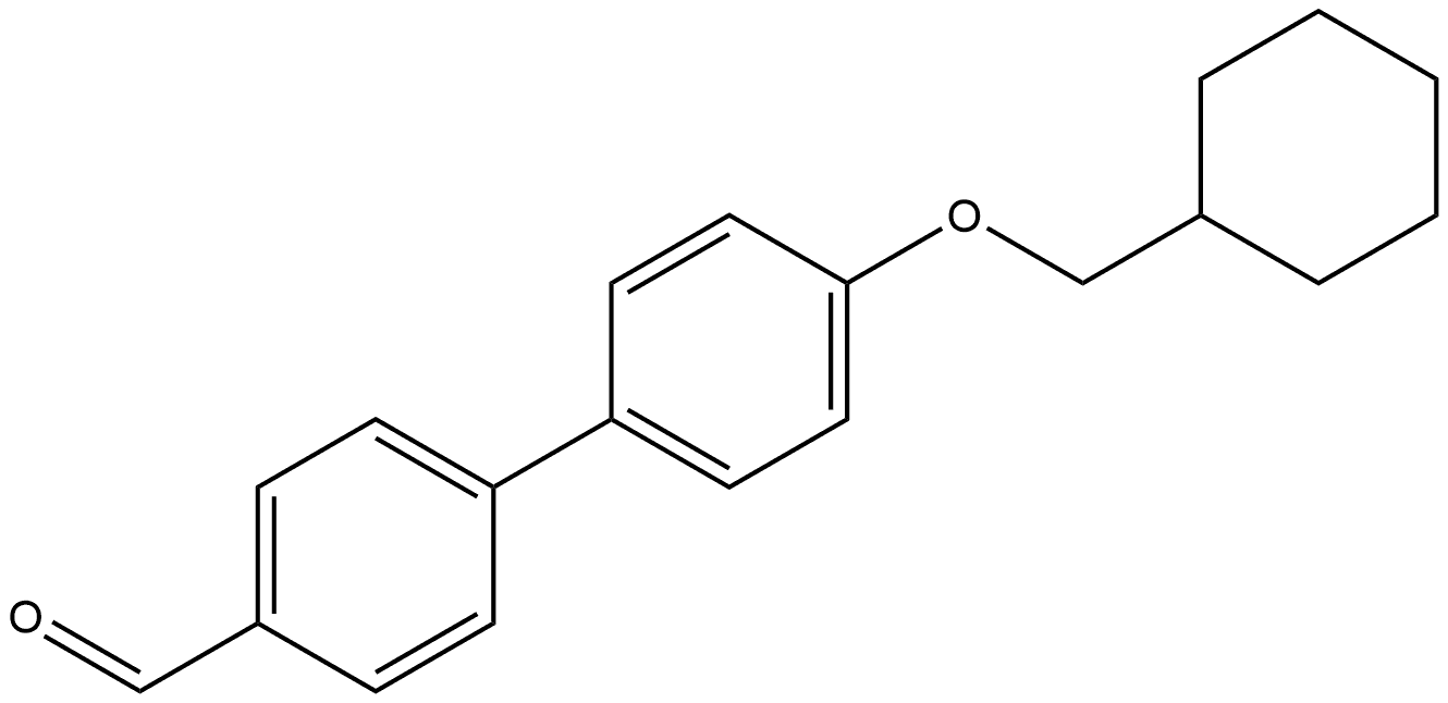 4'-(Cyclohexylmethoxy)[1,1'-biphenyl]-4-carboxaldehyde Structure