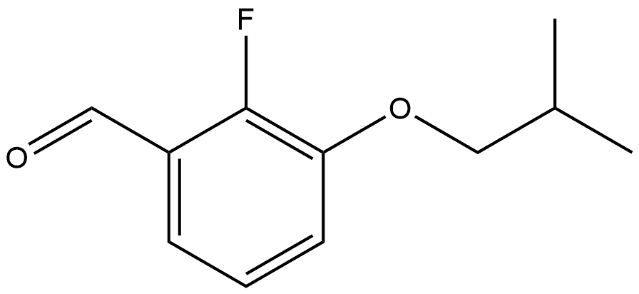 2-fluoro-3-isobutoxybenzaldehyde Structure