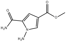 1H-Pyrrole-3-carboxylic acid, 1-amino-5-(aminocarbonyl)-, methyl ester Structure