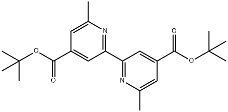 [2,2'-Bipyridine]-4,4'-dicarboxylic acid, 6,6'-dimethyl-, 4,4'-bis(1,1-dimethylethyl) ester Structure