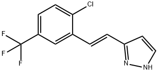 3[(1E)-2-[2-CHLORO-5-(TRIFLUOROMETHYL)- Structure