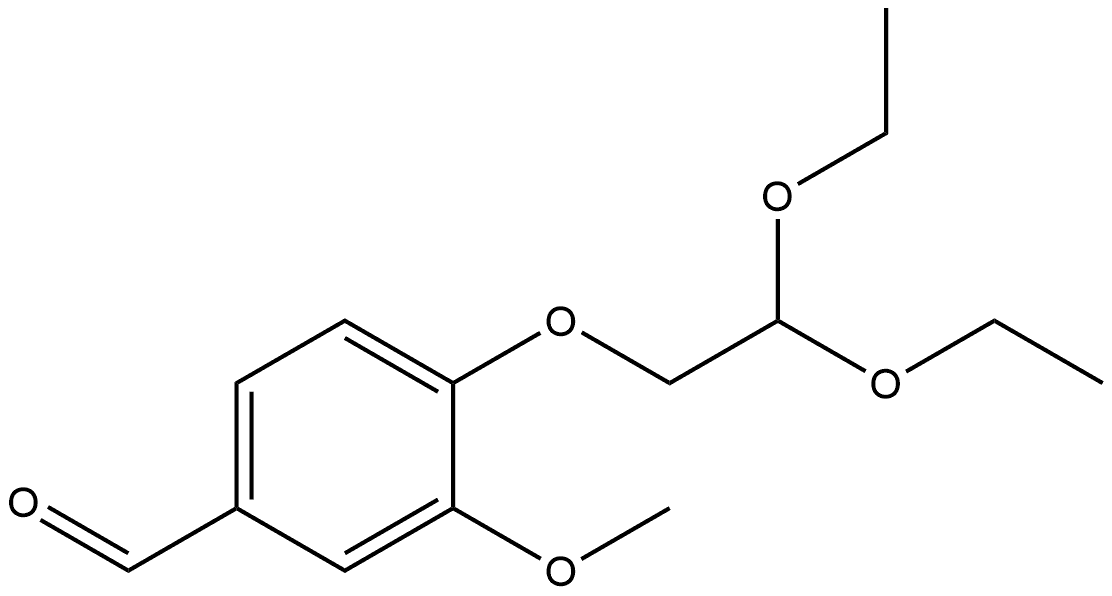 4-(2,2-Diethoxyethoxy)-3-methoxybenzaldehyde Structure