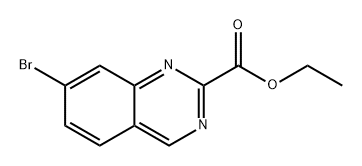 2-Quinazolinecarboxylic acid, 7-bromo-, ethyl ester Structure