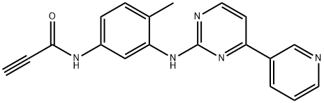 2-Propynamide, N-[4-methyl-3-[[4-(3-pyridinyl)-2-pyrimidinyl]amino]phenyl]- Structure