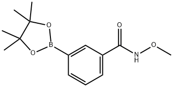 Benzamide, N-methoxy-3-(4,4,5,5-tetramethyl-1,3,2-dioxaborolan-2-yl)- Structure