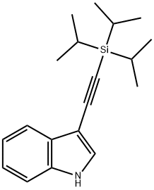 1H-Indole, 3-[2-[tris(1-methylethyl)silyl]ethynyl]- Structure