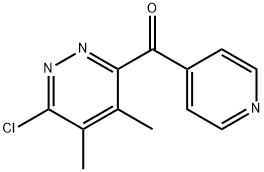 (6-chloro-4,5-dimethyl-3-pyridazinyl)-4-pyridinyl-Methanone Structure