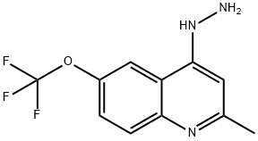 (2-Methyl-6-trifluoromethoxyquinolin-4-yl)hydrazine Structure