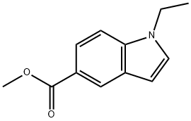 1H-Indole-5-carboxylic acid, 1-ethyl-, methyl ester 구조식 이미지