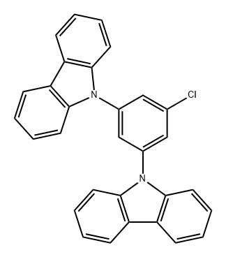 9H-Carbazole, 9,9'-(5-chloro-1,3-phenylene)bis- Structure