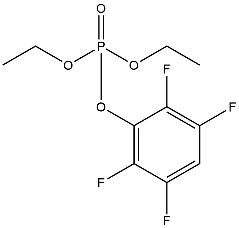 Diethyl 2,3,5,6-tetrafluorophenyl phosphate Structure