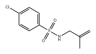 Benzenesulfonamide, 4-chloro-N-(2-methyl-2-propen-1-yl)- Structure