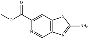 Thiazolo[4,5-c]pyridine-6-carboxylic acid, 2-amino-, methyl ester Structure