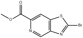 Thiazolo[4,5-c]pyridine-6-carboxylic acid, 2-bromo-, methyl ester Structure