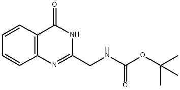 Carbamic acid, N-[(3,4-dihydro-4-oxo-2-quinazolinyl)methyl]-, 1,1-dimethylethyl ester 구조식 이미지