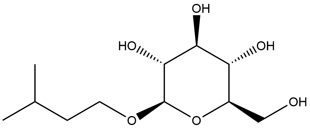 β-D-Glucopyranoside, 3-methylbutyl Structure