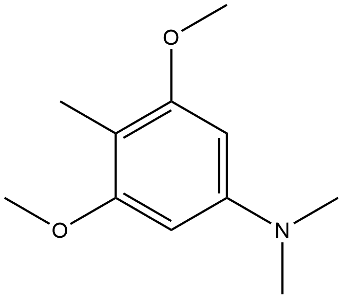 3,5-Dimethoxy-N,N,4-trimethylbenzenamine Structure