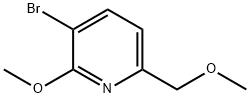 Pyridine, 3-bromo-2-methoxy-6-(methoxymethyl)- Structure