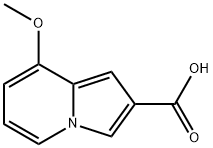 2-Indolizinecarboxylic acid, 8-methoxy- Structure