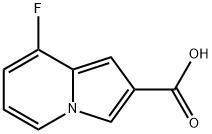 8-fluoroindolizine-2-carboxylic acid 구조식 이미지