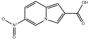 2-Indolizinecarboxylic acid, 6-nitro- Structure