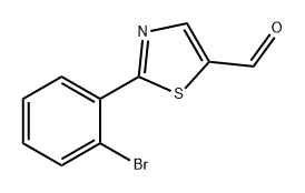 5-Thiazolecarboxaldehyde, 2-(2-bromophenyl)- Structure