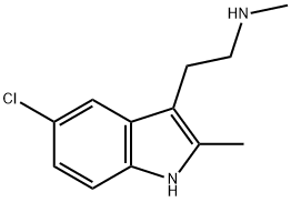 1H-Indole-3-ethanamine, 5-chloro-N,2-dimethyl- Structure