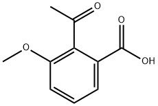 Benzoic acid, 2-acetyl-3-methoxy- 구조식 이미지